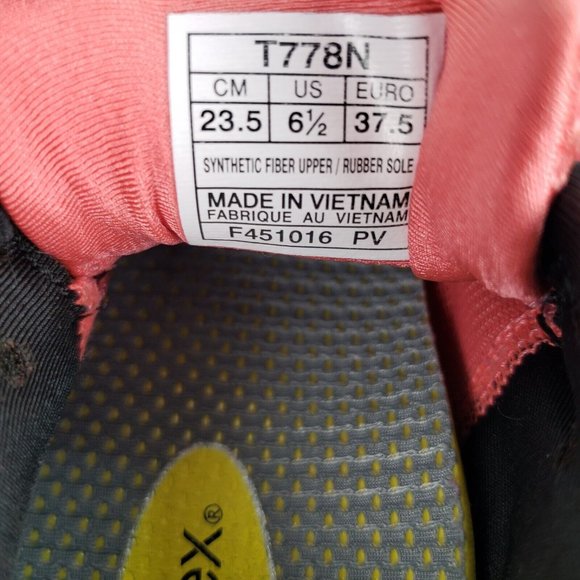 Asics GEL-QUANTUM 360 Knit Peach Red Black Women Size 6.5 Running Shoe T778N - Picture 12 of 16